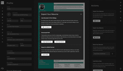 Reactive Resume Screenshot