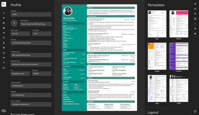 Reactive Resume Screenshot