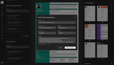 Reactive Resume Screenshot